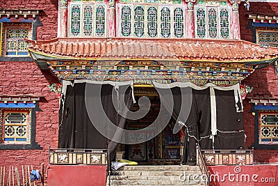 Tibetan buddhist temple Stock Photo