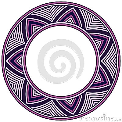 Tibetan circular ornament Stock Photo