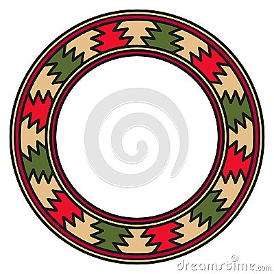 Tibetan circular ornament Stock Photo