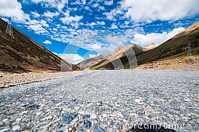 Tibetan Plateau Stock Photo