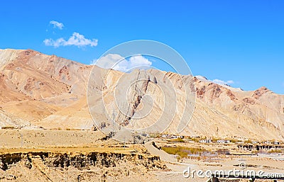 Tibetan plateau scene-Plateau topography Stock Photo