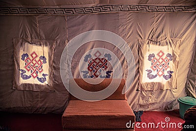 Tibetan religious symbol Stock Photo