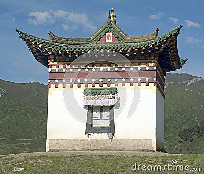 Tibetan Style Temple Stock Photo