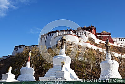 Tibetian monastery Stock Photo