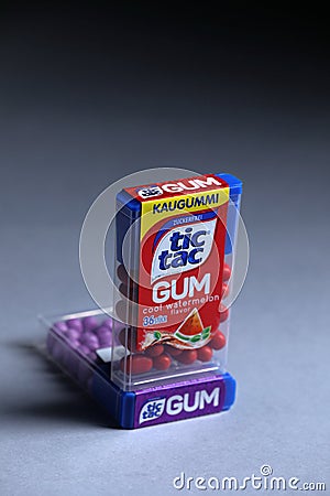 Tic Tac Gum, isolated, copy space Editorial Stock Photo