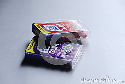 Tic Tac Gum, isolated, copy space Editorial Stock Photo