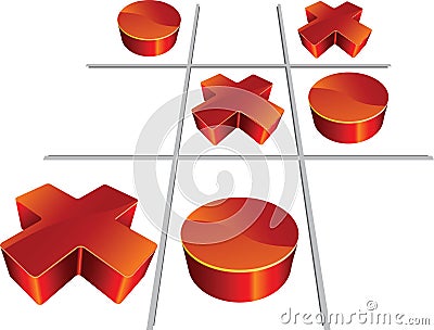 Tic Tac Toe Vector Illustration