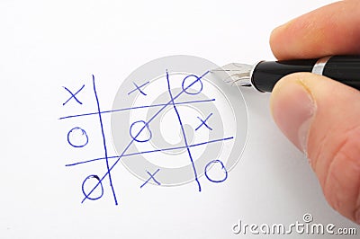 Tic tac toe Stock Photo