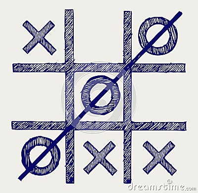 Tic tac toe Vector Illustration