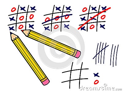 Tic tac toe Vector Illustration