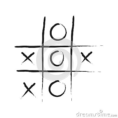 Tic Tac Toe Vector Illustration