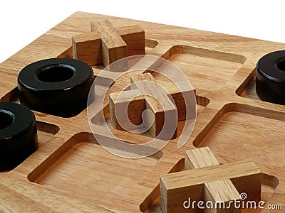 Tic tac toe game board Stock Photo