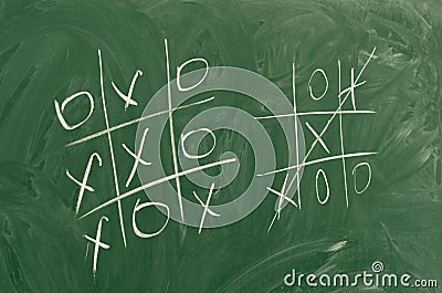 Tic tac toe game Stock Photo