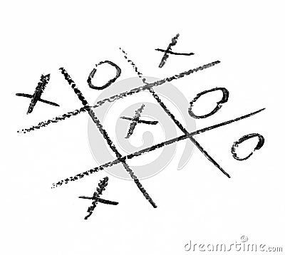 Tic Tac Toe Game Winner Stock Photo