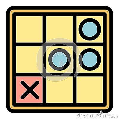 Tic tac toe icon vector flat Stock Photo