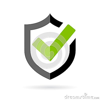 Tick mark approved vector icon Vector Illustration