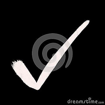 Tick - positive symbol of approval, confirmation and successful passing Stock Photo