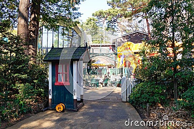 Ticket counter at Ghibli Museum in Tokyo Editorial Stock Photo