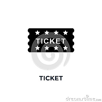 Ticket icon. Simple element illustration. Ticket concept symbol Vector Illustration