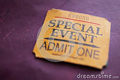 Ticket stub Stock Photo