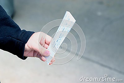Tickets One Stock Photo