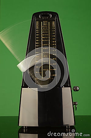 Ticking Musical Metronome Stock Photo