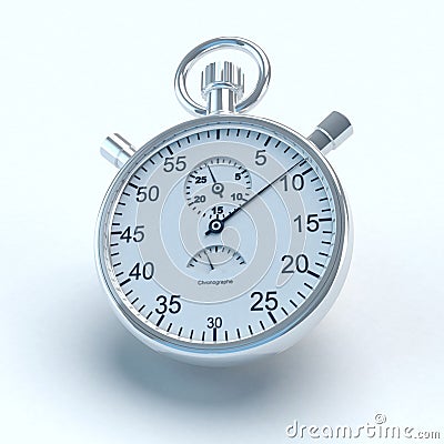 Ticking stopwatch Stock Photo