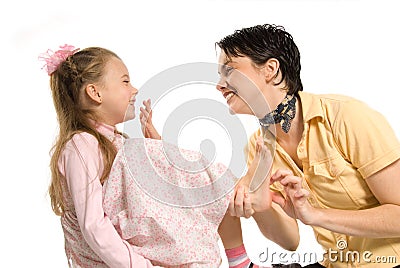 Tickling Stock Photo