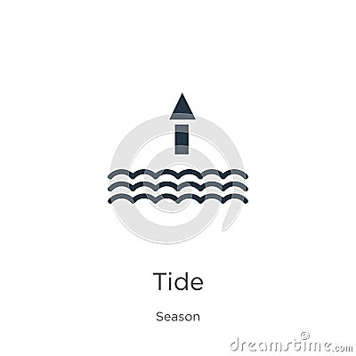 Tide icon vector. Trendy flat tide icon from season collection isolated on white background. Vector illustration can be used for Vector Illustration