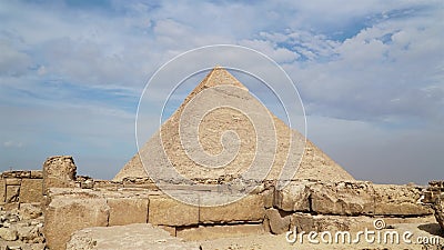 Tidsplan för de stora pyramiderna i Giza Valley, Kairo, Egypten arkivfilmer Tidsplan för de stora pyramiderna i Giza Valley, Kairo, Egypten arkivfilmer