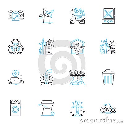 Tidy house linear icons set. Cleanliness , Organization , Declutter , Minimalism , Neatness , Hygiene , Home line vector Vector Illustration