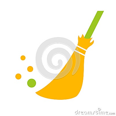 Tidying up colorful vector icon Vector Illustration