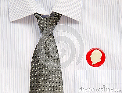 Tie and badges Stock Photo