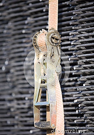 Tie down strap Stock Photo