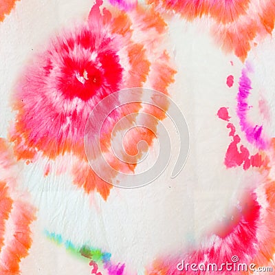 Tie Dye Banner. Bright Watercolor Banner. Tie and Dye. Stock Photo