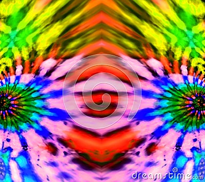 Abstract Colorful tie dye rainbow background.Canvas print Stock Photo