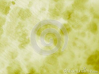 Tie Dye Pattern. Artistic Illustration. Tie Dye Olive Background. Olive Shibori Tie Dye Batik. Beautiful Fashion Effect. Grunge Stock Photo