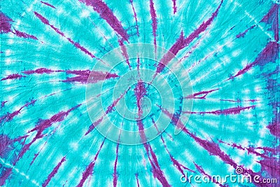 Spiral tie dye pattern abstract texture background Stock Photo