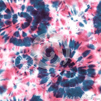 Tie dye shibori seamless pattern. Watercolour abstract texture Stock Photo