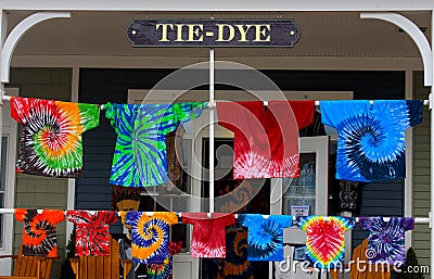 Tie-Dye Shirts Stock Photo