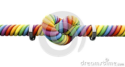 Tie The Knot With Rings Gay Marriage Stock Photo