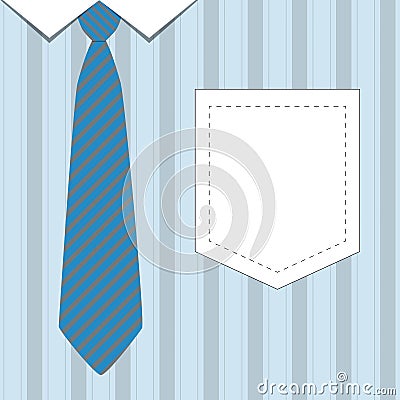 Tie and shirt for Father Day Vector Illustration