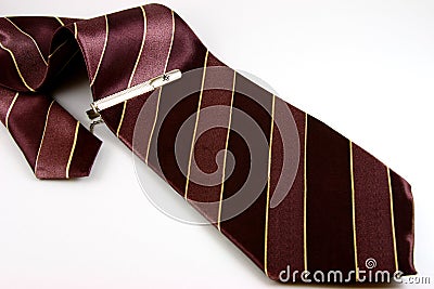 Striped tie Stock Photo