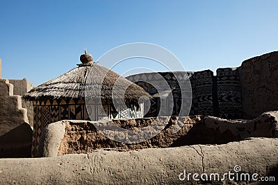 Tiebele. kassena village. kassena village. kassena village Stock Photo