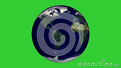 Tierra Giratoria Con Fondo De Pantalla Verde Almacen De Video - Vídeo de  tierra, croma: 165441989