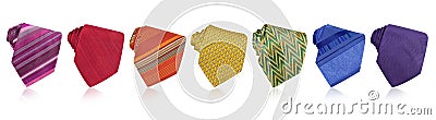 Ties rainbow Stock Photo