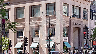 Tiffany store in Chicago Michigan Avenue - CHICAGO, USA - JUNE 11, 2019 Editorial Stock Photo