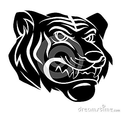 Tiger Angry Vector Illustration