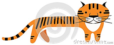 Tiger cartoon Vector Illustration