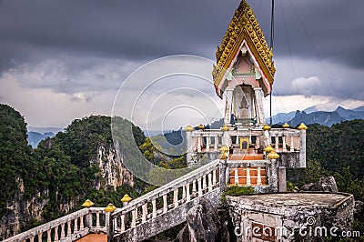 Tiger cave temple Krabi Stock Photo